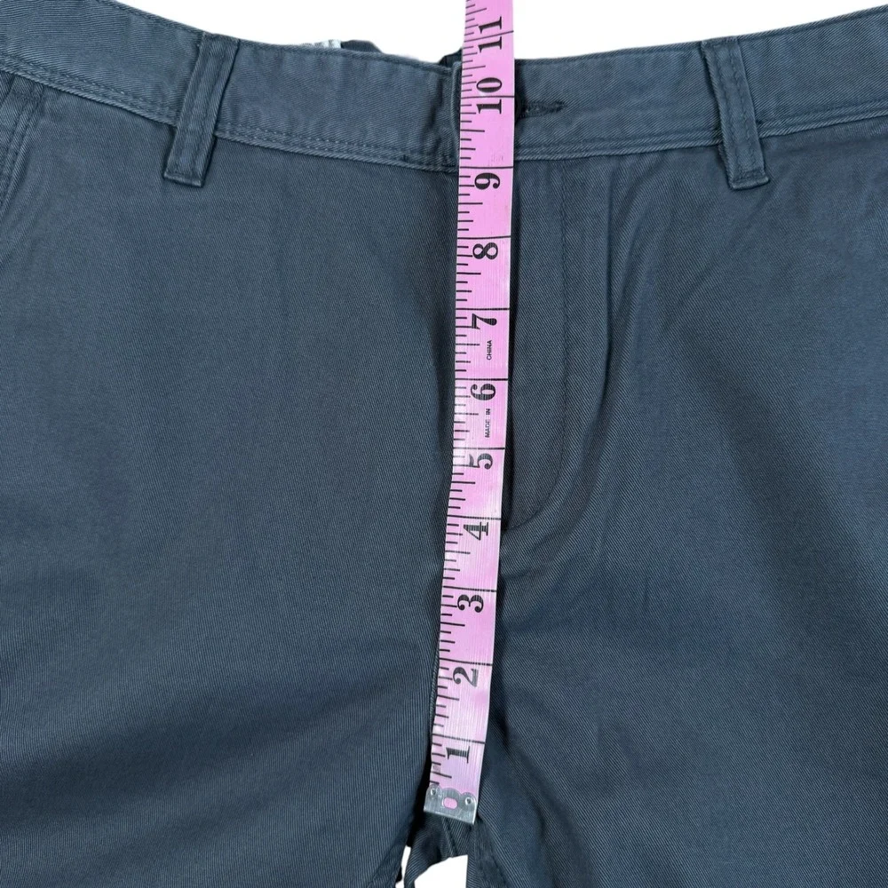 Quiksilver Everyday Chino Mens 32x32 Straight Fit Pants Gray Iron Gate Casual